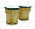 I001b Bongo Doble Grande De Madera Y Cuero 15 Cm Educar