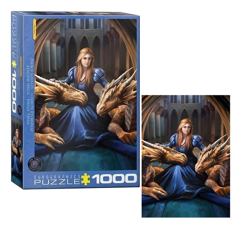 Rompecabezas Lealtad Feroz Princesa Dragón Anne Stokes Eurographics