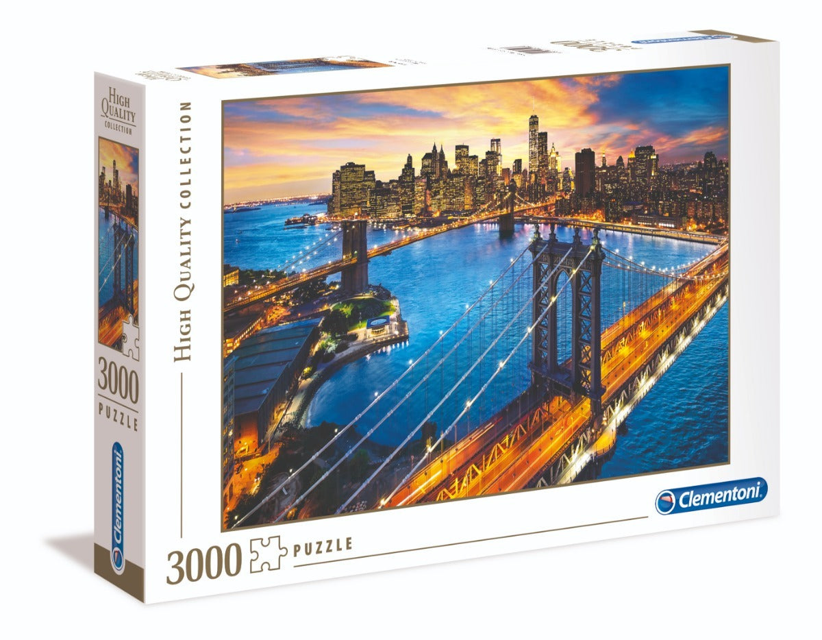 Puzzle 3000 Pzs Nueva York De Noche Clementoni 33546