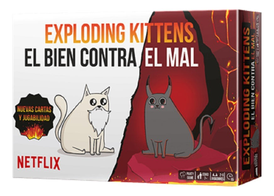 Asmodee Exploding Kittens Exploding Kittens El Bien Contra El Mal El Bien Contra El Mal Ekiek12es Español