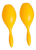 Par De Maracas Plástico 20 Cm De Altura Infantiles Color Amarillo