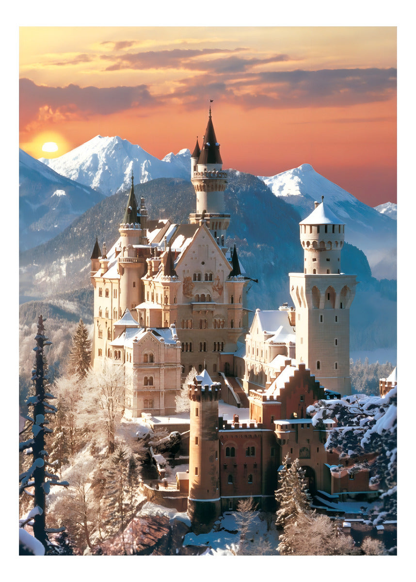 Rompecabezas Clementoni High Quality Collection Neuschwanstein 31925 De 1500 Piezas