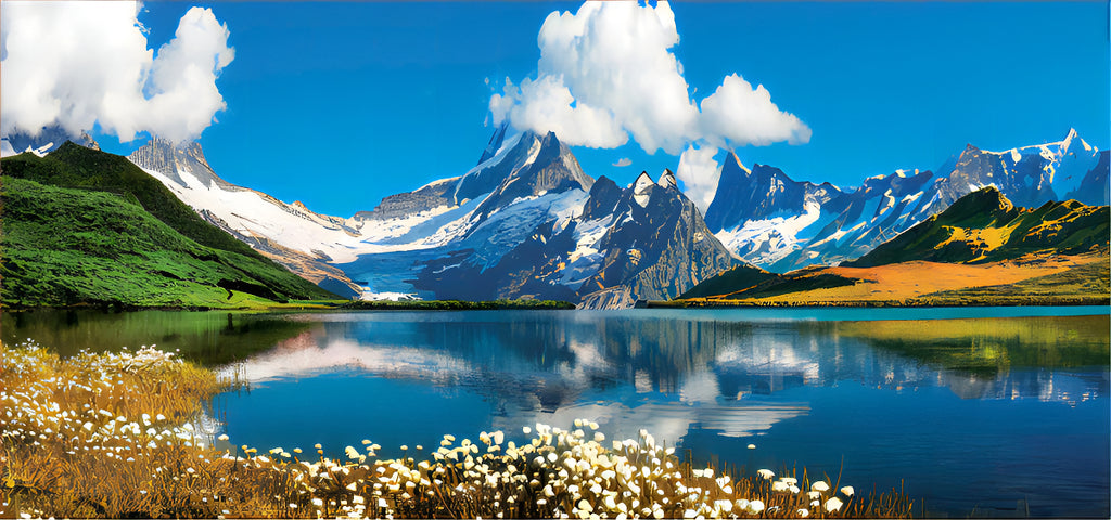 Rompecabezas Educa Borras 3000 Piezas Lago Bachalpsee Suiza Paisaje