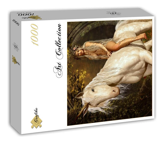 Rompecabezas Fantasía 1000 Piezas Grafika El Hada Y El Unicornio