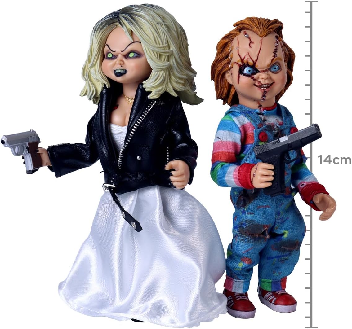FIGURAS NECA TWO PACK BRIDE OF CHUCKY ULTIMATE CHUCKY AND TIFFANY