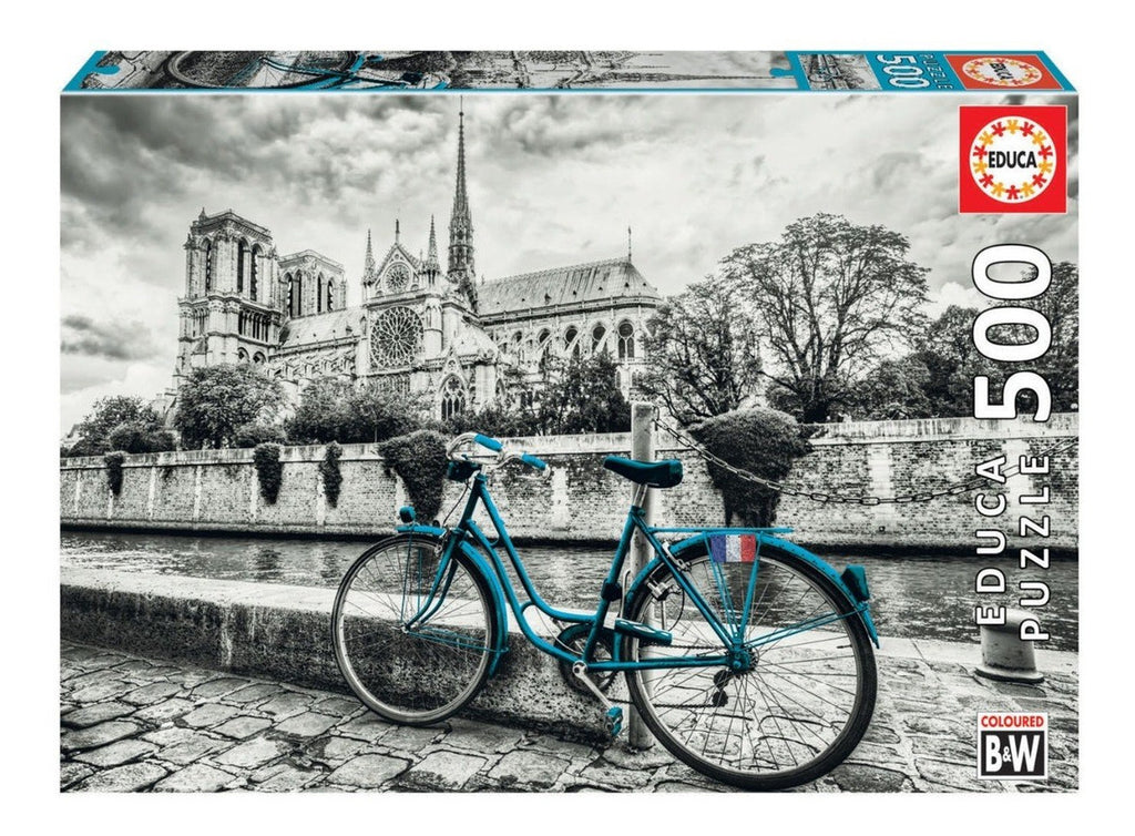 Rompecabezas 500 Piezas Arte Bicicleta Notre Dame Educa Borras
