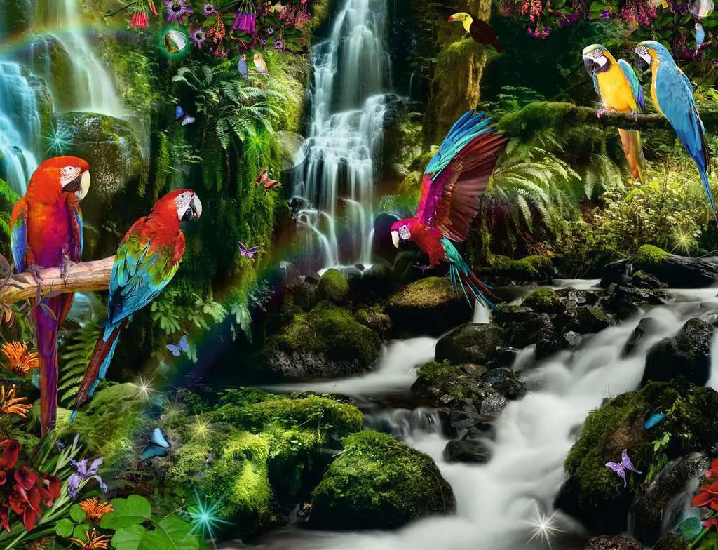 Ravensburger Rompecabezas: El Paraíso De Los Loros 2000 Pzs