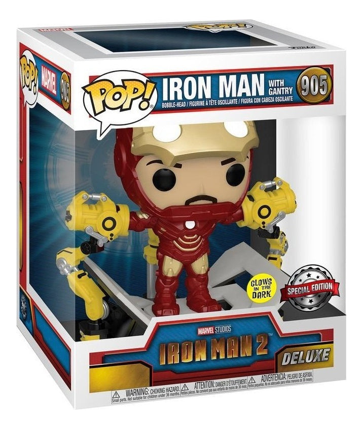 Funko Pop Iron Man Mark Iv With Gantry 905 Glow