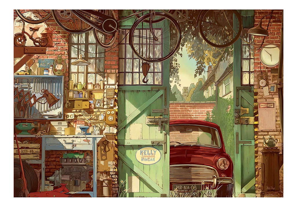 Puzzle Rompecabeza 1500 Piezas Garage Antiguo Educa 18005