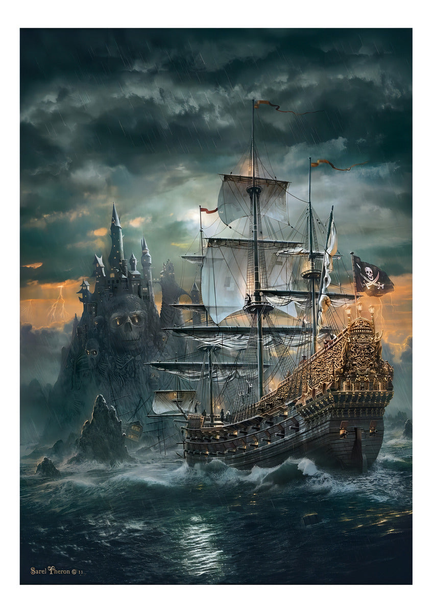 Rompecabezas Clementoni High Quality Collection The Pirate Ship 31682 De 1500 Piezas