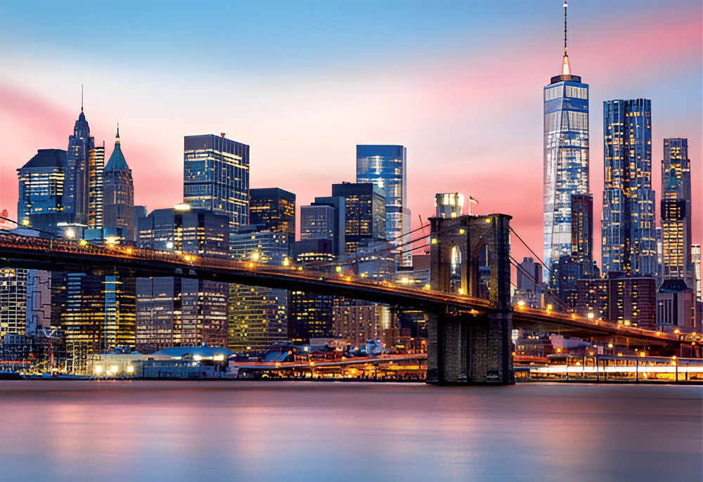 Rompecabezas Fluorescente Educa Borras Puente Brooklyn 1000 Piezas