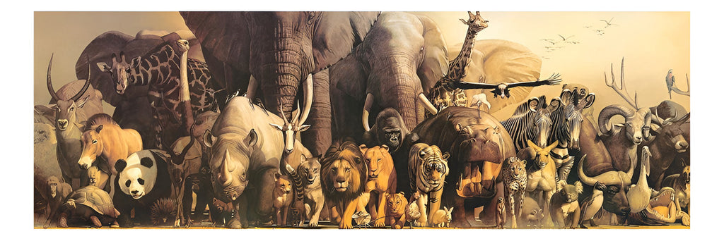 Rompecabezas Eurographics Panoramic Puzzles Noah's Ark 6010-4654 De 1000 Piezas