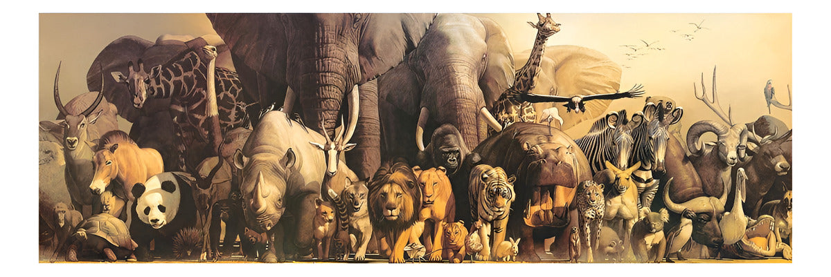 Rompecabezas Eurographics Panoramic Puzzles Noah's Ark 6010-4654 De 1000 Piezas