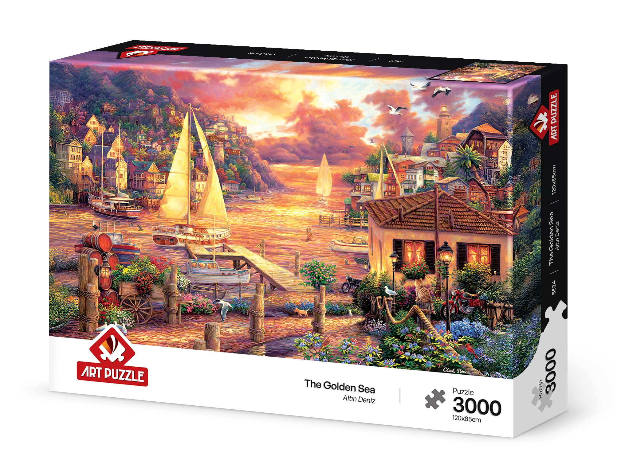 Rompecabezas Mar dorado art puzzle 3000 piezas