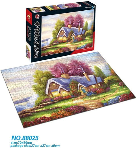 Rompecabezas Puzzle Hao Xiang 1000 Piezas Casa En Otoño