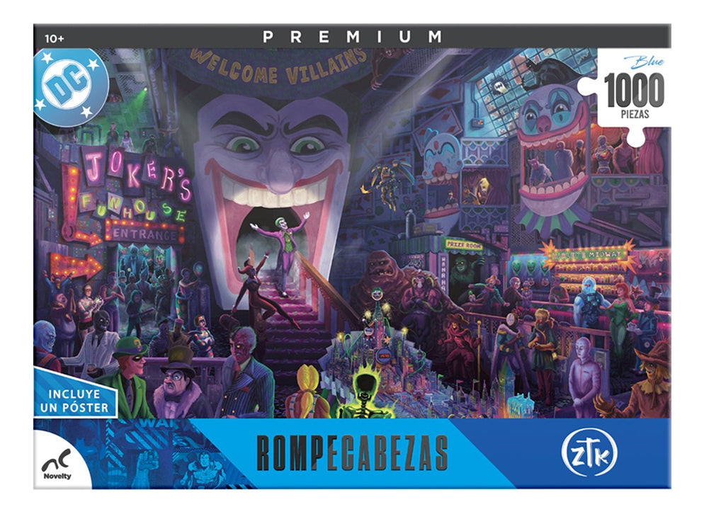 Rompecabezas Premium Dc Joker 1000 Piezas Blueboard + Poster