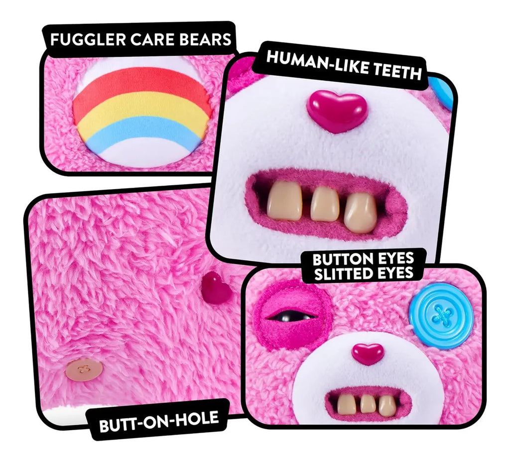 Zuru Fuggler X Care Bears Cheer Bear Dientes Realistas Rosa Chicle