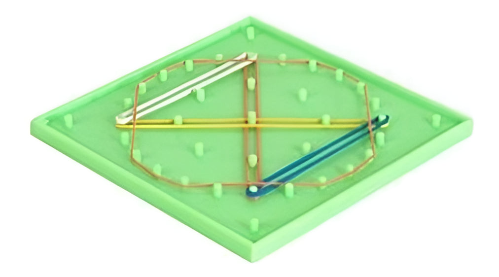 Geoplano Doble Cara Dml Edu-047 Juego Educativo Plástico 17x17cm