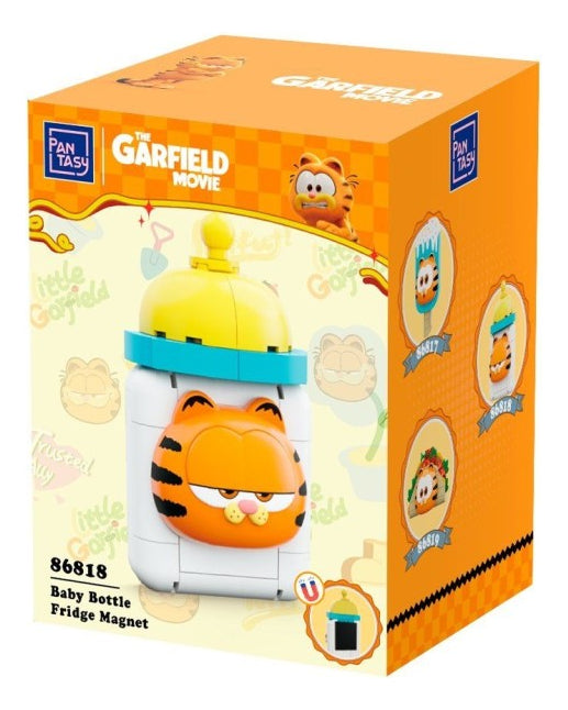 Set Construcción Garfield Biberón Imán Refrigerador Pantasy