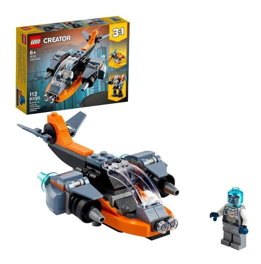 Kit De Construcción Lego Creator 3 En 1 Ciberdrón 31111 113