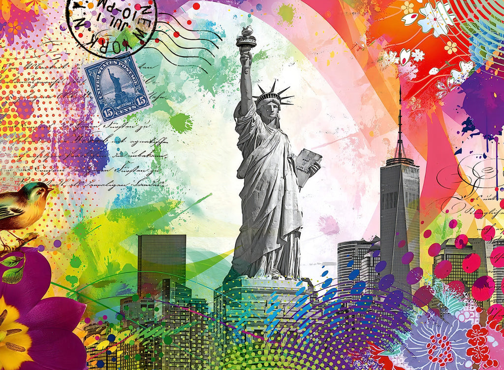Rompecabezas Postal De Nueva York De Ravensburger De 500 Piezas