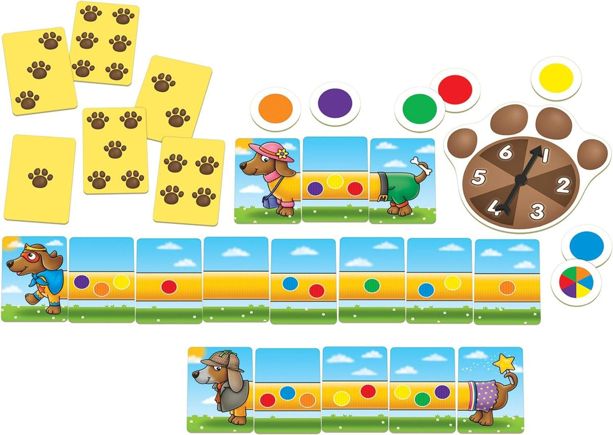 Juego Mesa Agrega Manchas A Spotty Sausage Dogs Orchard Toys