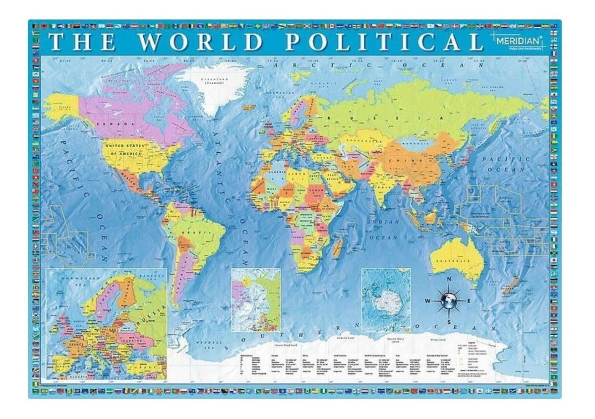 Rompecabezas Trefl Political Map Of The World 27099 De 2000 Piezas