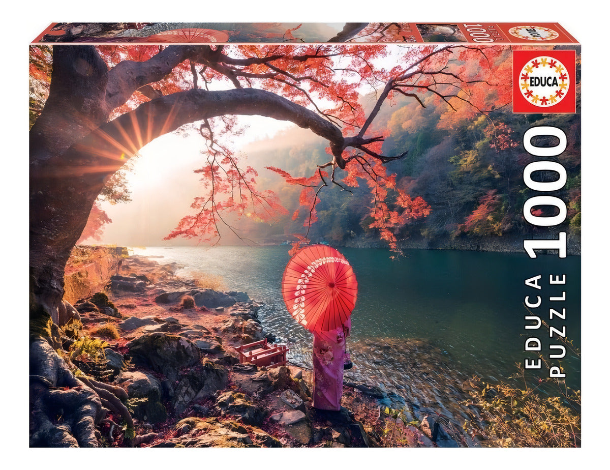 Amanecer Río Katsura Japón Rompecabezas 1000 Pz Educa 18455