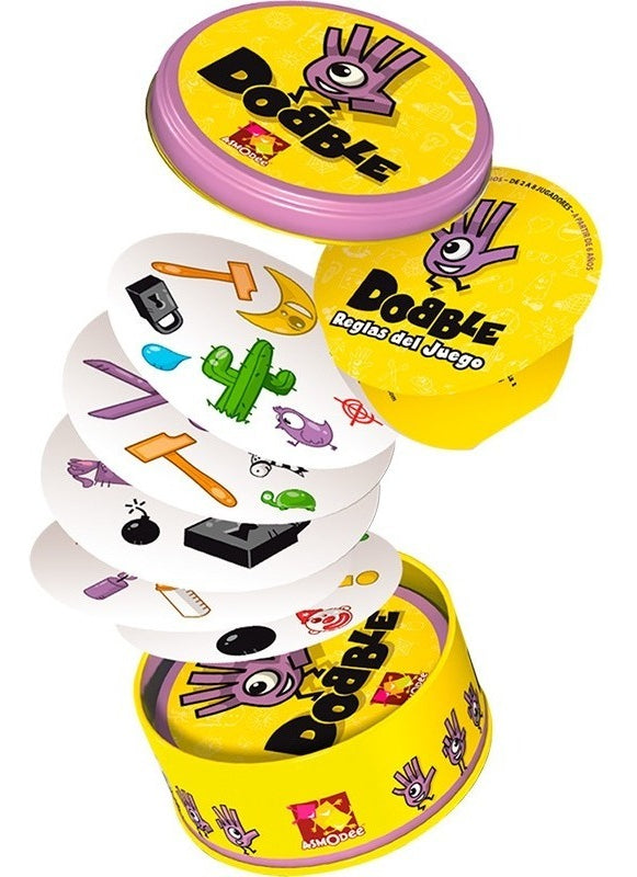 Dobble Clásico Juego De Mesa Asmodee En Español Para 2 A 8 Jugadores Con 55 Cartas Y Partidas Rápidas