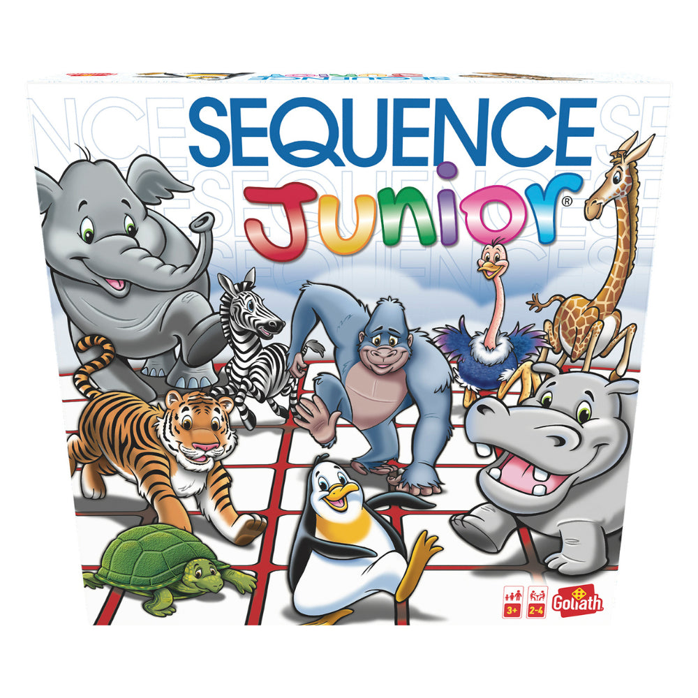 Sequence Junior Goliath Juego De Mesa Infantil Educativo Para 2 A 4 Jugadores Con Tablero Y Fichas Coloridas