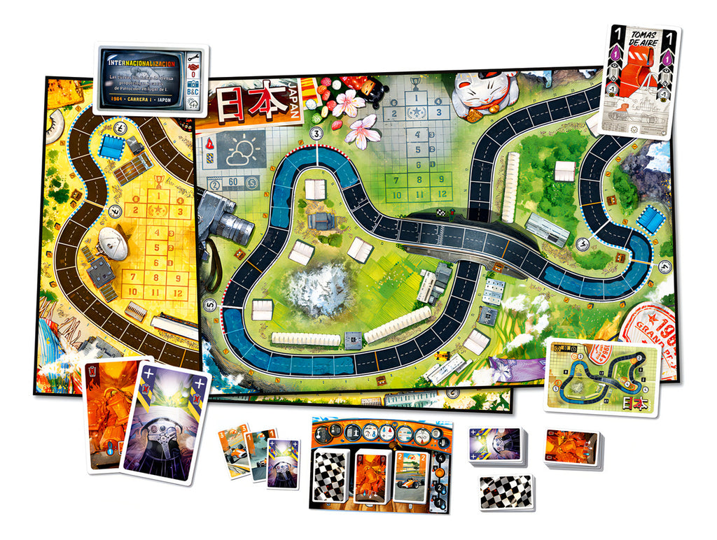 Heat: Lluvia Torrencial Expansión En Español Para El Juego De Mesa Asmodee Con 2 Nuevos Circuitos Y Piloto Adicional
