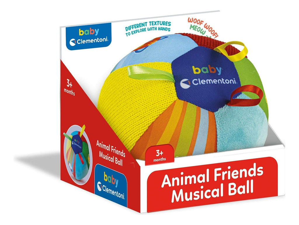 Pelota Musical Amigos Animales Baby Clementoni