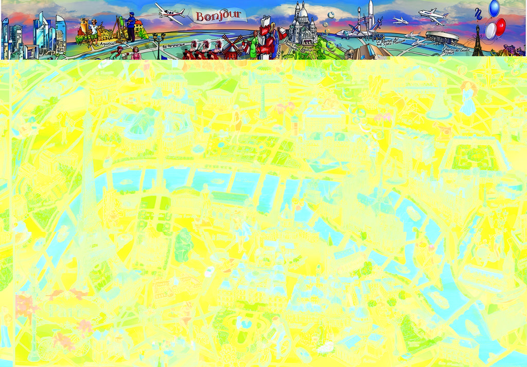 Rompecabezas Educa Borras 500 Piezas Paisaje Mapas París 18452
