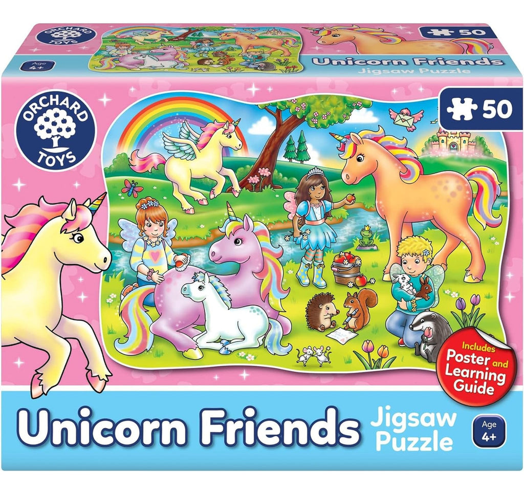 Unicorn Friends Orchard Toys Unicornios  Rompecabezas  50 Pz