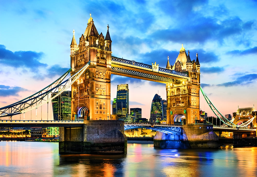Puzzle Rompecabeza Tower Bridge Atardecer X 2000 Clementoni