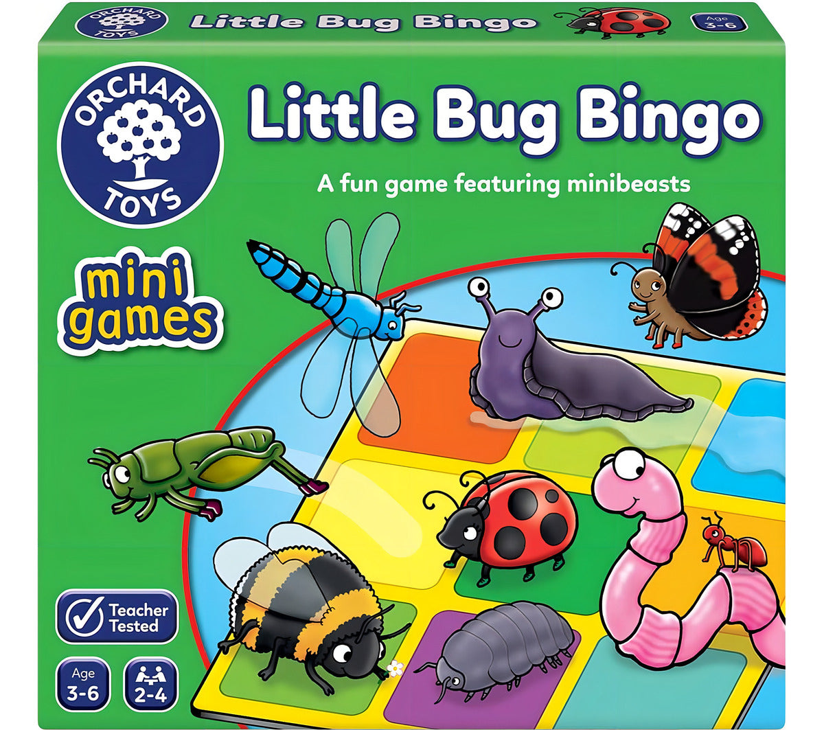 Juego De Mesa Mini Game Little Bug Bingo Orchard Toys Para Niños 3-6 Años