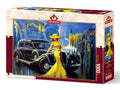 Art Puzzle Rompecabezas La Belleza de la Noche, 1000 Piezas, Escena Vintage con Auto Clásico