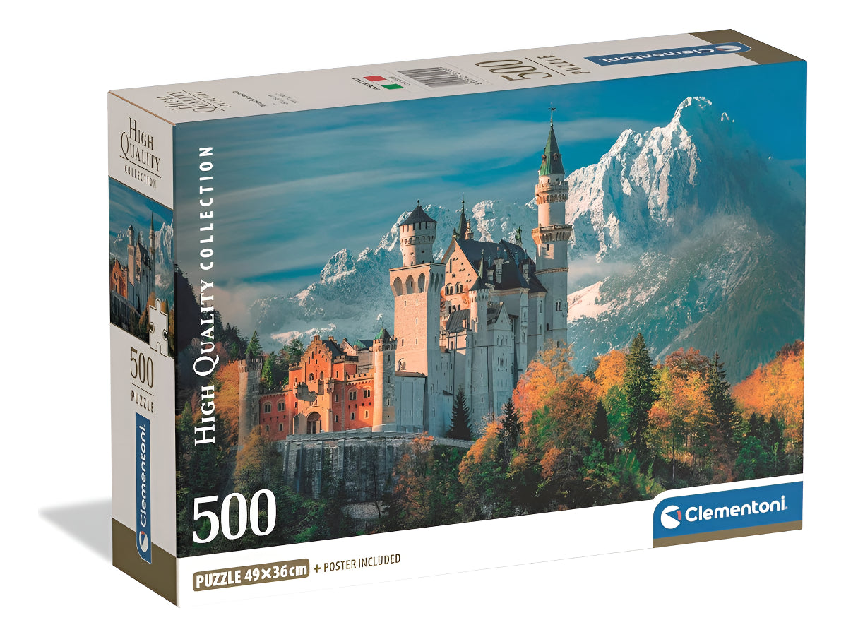 Rompecabezas Clementoni Neuschwanstein Compact Pro 500 Pzs