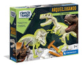 Juego Arqueologo Trex Y Triceratopo Fluo