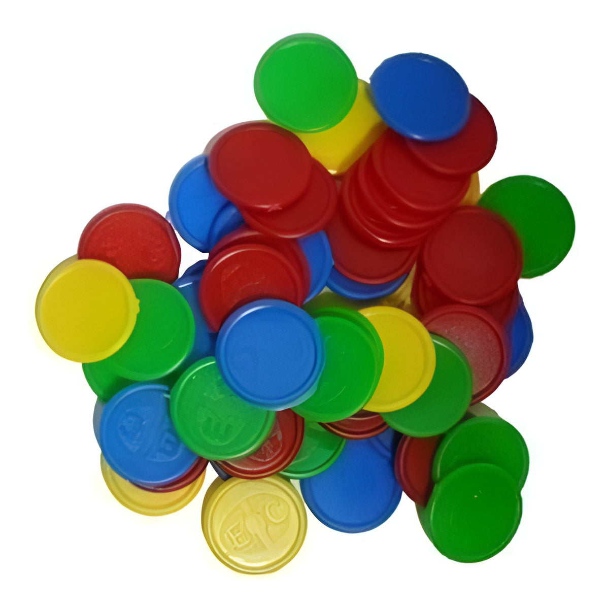 Edu-043 Ficha Matemática Colores Plástico 100 Piezas Eduplas