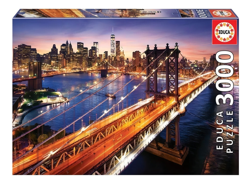 Rompecabezas Educa Borras Manhattan Atardecer 3000 Piezas Paisaje