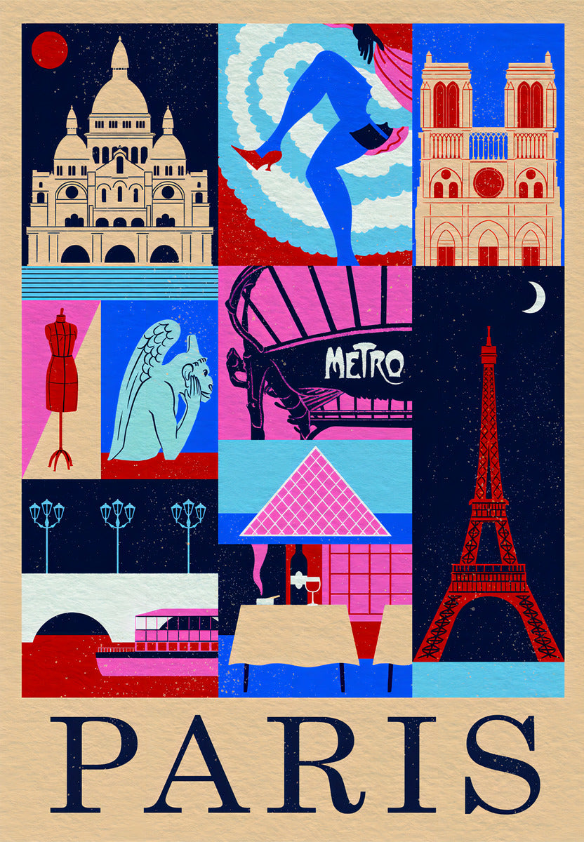 Rompecabezas Paris Viaje Con Estilo 1000p Clementoni Francia