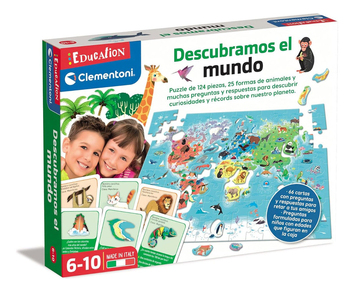 Descubramos El Mundo Juego Educativo 124pz Clementoni 55446