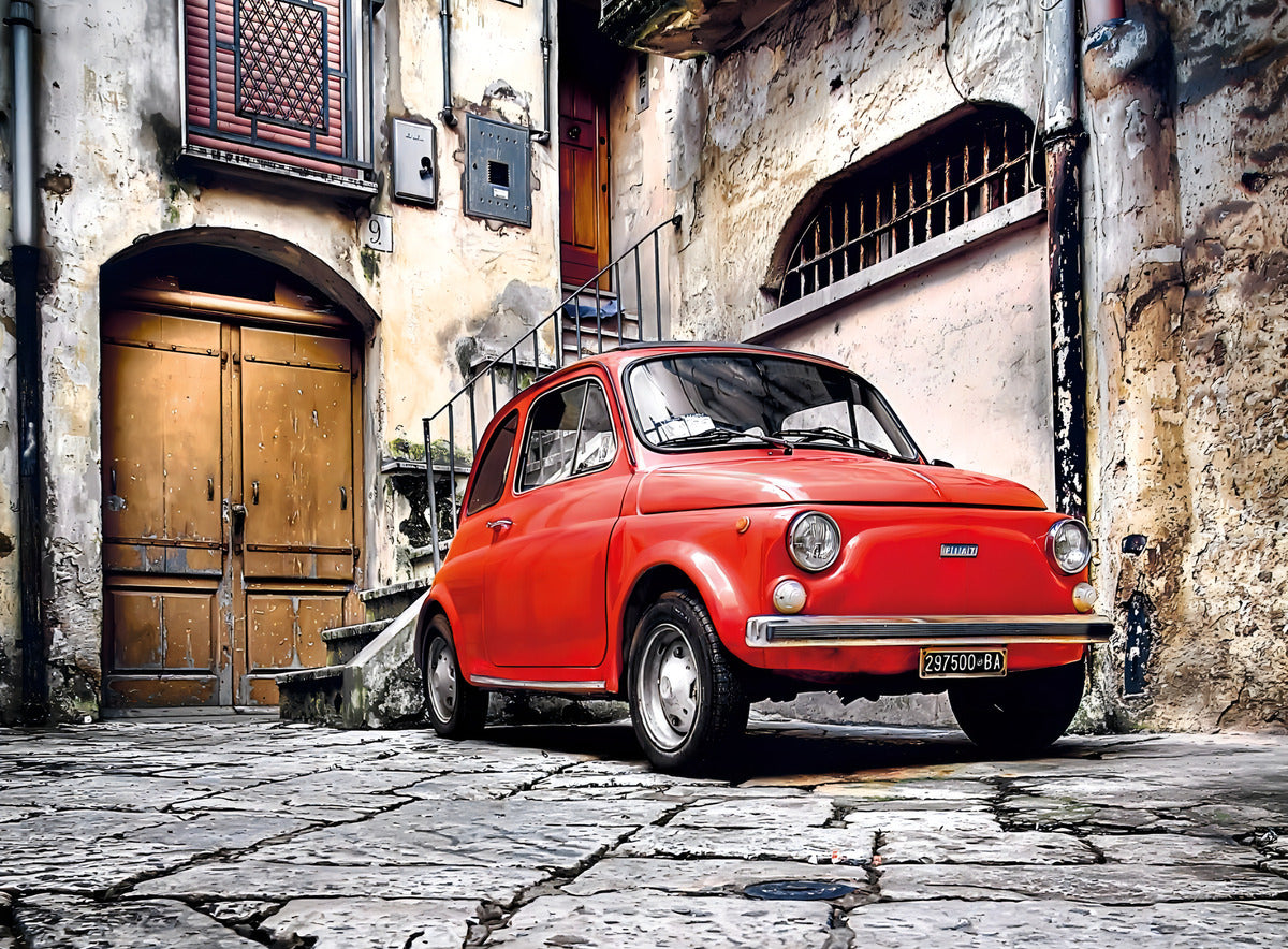 Fiat 500 Cinquecento Rojo Rompecabezas 500 Pz Clementoni