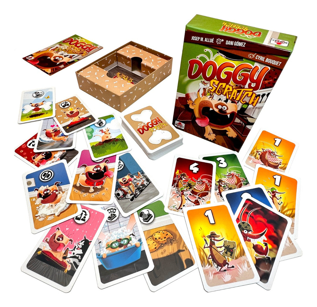 Juego De Cartas Doggy Scratch Educa Borras Infantil Estrategia 2 A 4 Jugadores