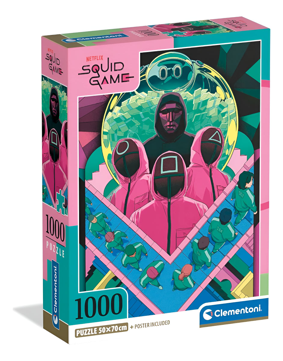 Rompecabezas Squid Game Stairs Compact Clementoni 1000 Pzs
