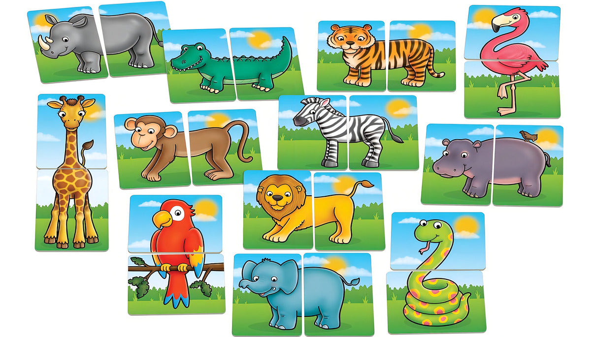 Juego Jungle Heads & Tails Orchard Toys Educativo 24 Tarjetas 1-3 Años