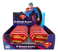 Display Lata De Dulces Superman S-shield De Dc 12 Piezas