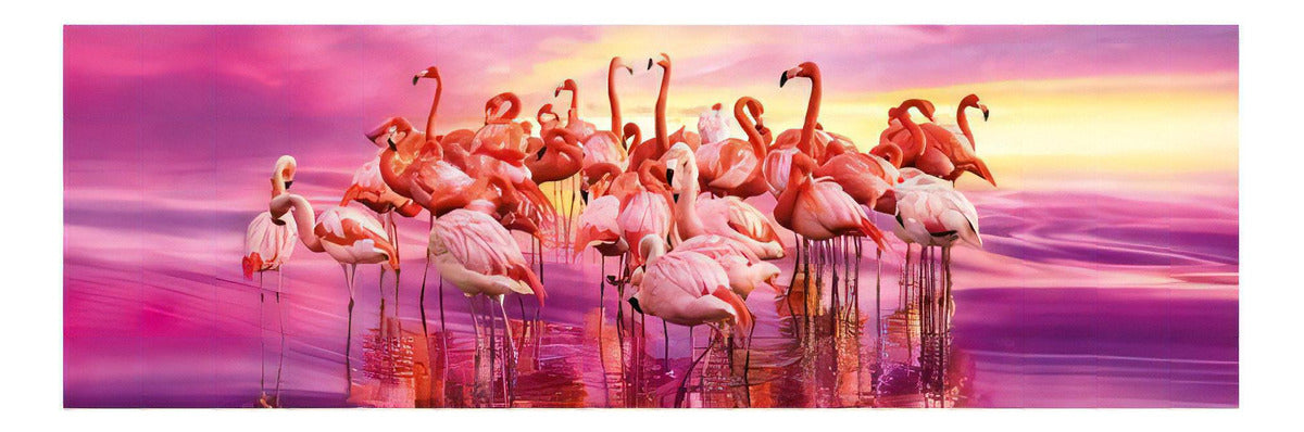 Danza De Flamingos Panorama Rompecabezas 1k Clementoni