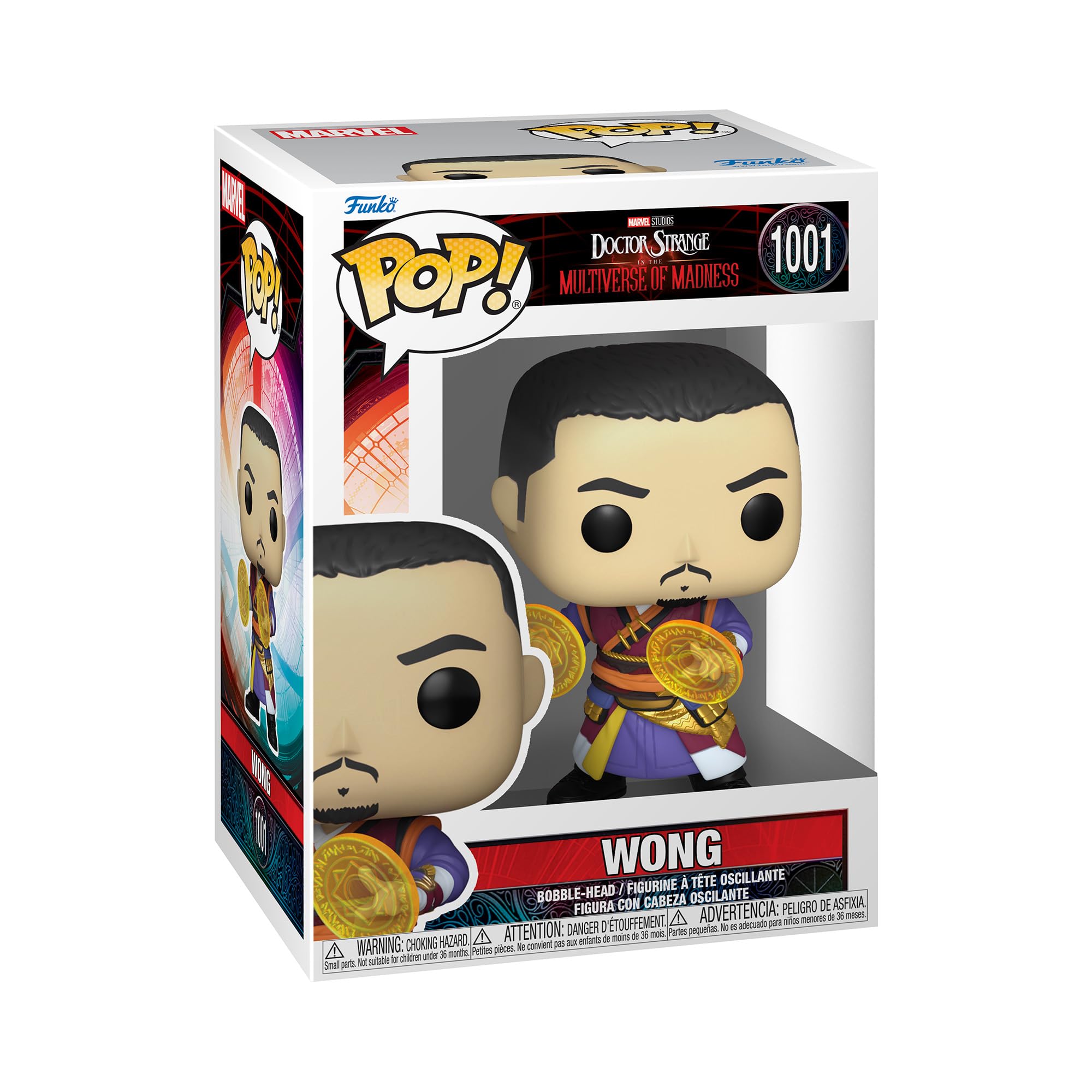 Funko Pop! Marvel: - Wong - Doctor Strange - Figura de Vinilo Coleccionable - Idea de Regalo - Mercancia Oficial - Juguetes para Niños y Adultos - Movies Fans - Muñeco para Coleccionistas